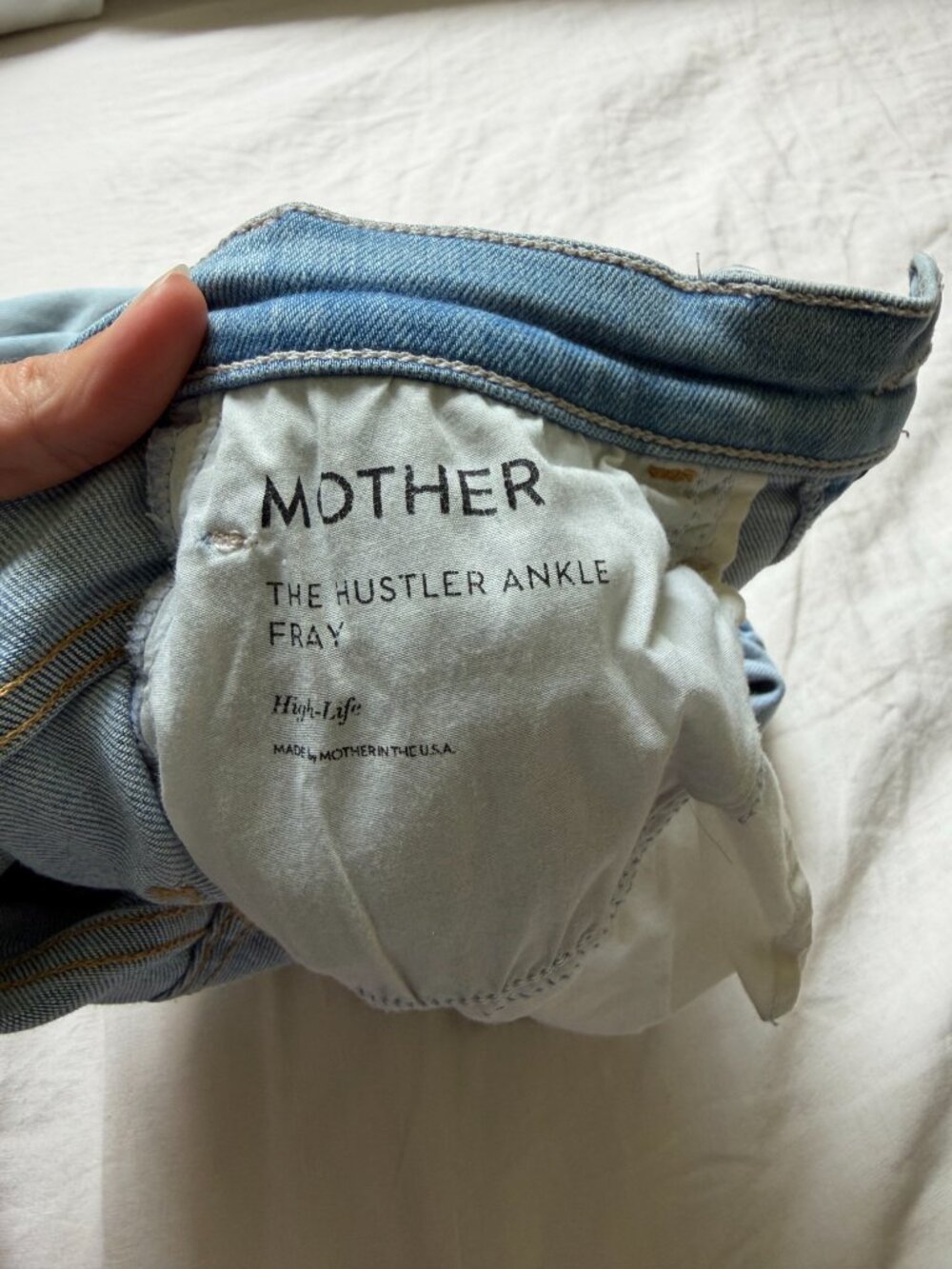 Mother Jeans The Hustler Fray High Rise Ankle Jeans - Picture 6 of 7